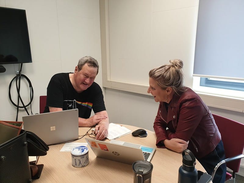 In Eindhoven sharing frameworks with Brigit Kolen