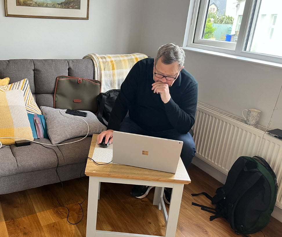 In the Captain's Cabin of Malin Head