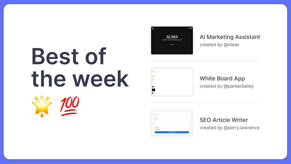 Best of the week