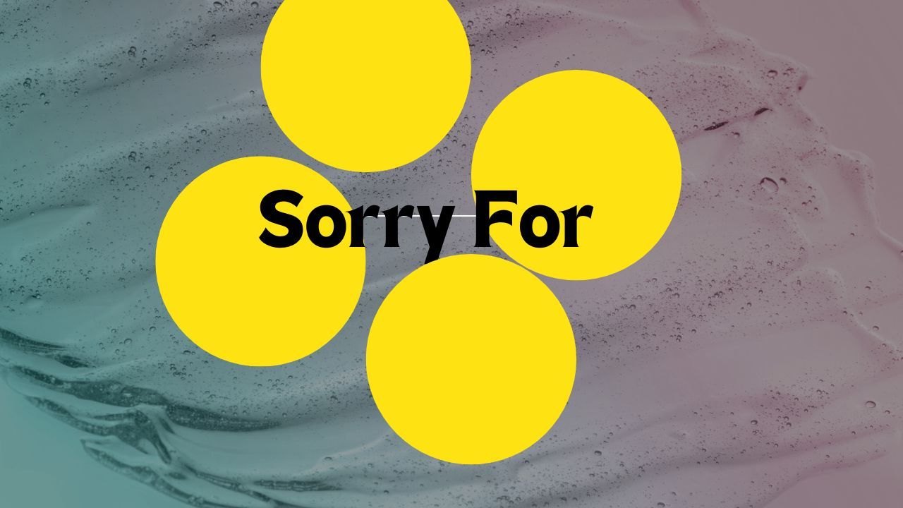 ผมเสียใจสำหรับ