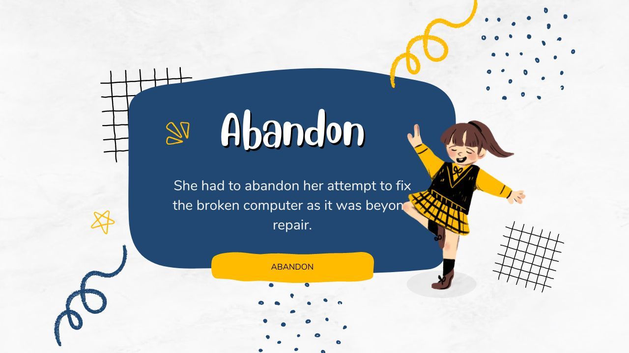 ละทิ้ง สิ่งใดสิ่งหนึ่งพูดว่าอย่างไร - abandon- V