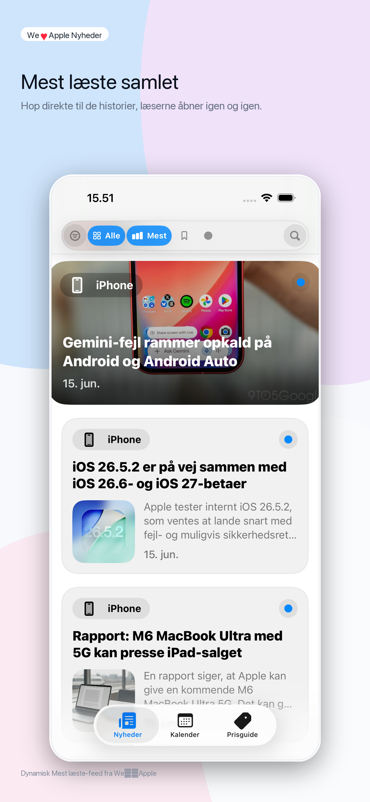 Mest læste på iPhone