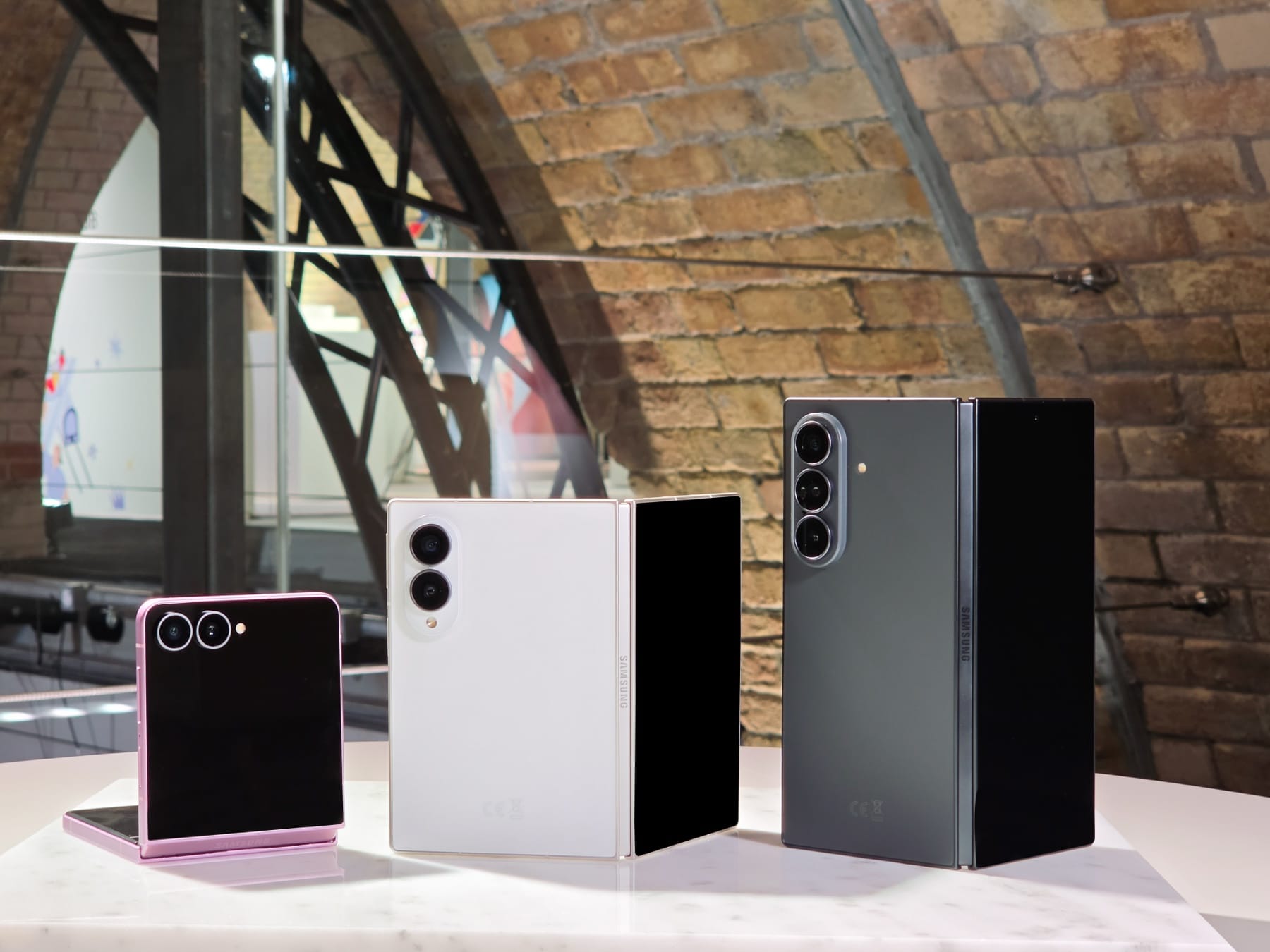 Samsung Galaxy Z Flip8, Galaxy Z Fold8 og Galaxy Z Fold8 Ultra vist ved Galaxy Unpacked 2026