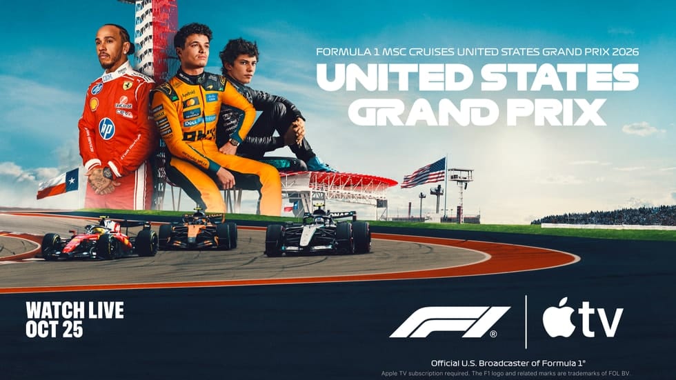 Apple TV får Dolby Atmos til F1 igen til weekendens Grand Prix i Austin - billede 5 fra apple.com