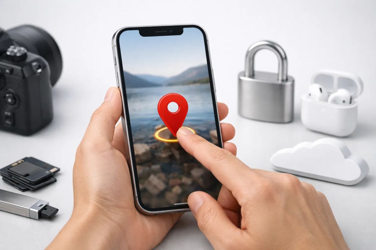 Sådan stopper du dine iPhone-billeder i at afsløre din placering (GPS/metadata) Post feature image