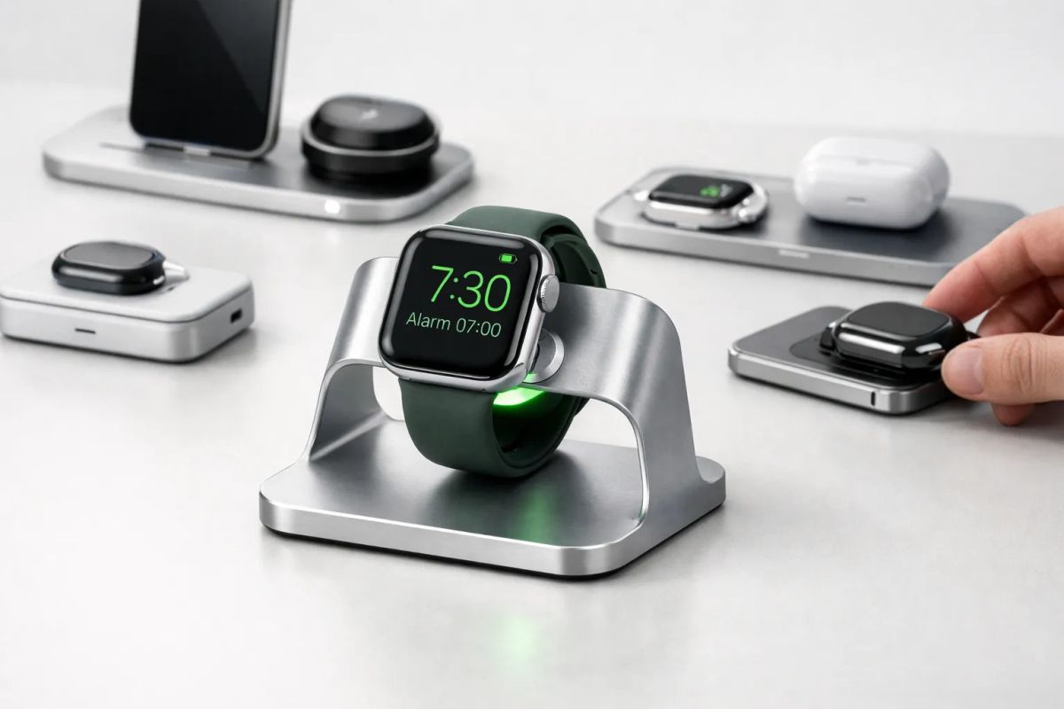 Guide: De bedste opladere, standere og docks til Apple Watch i 2026 Post feature image