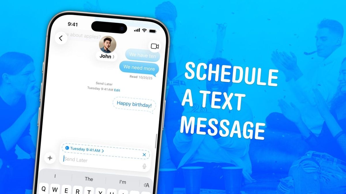 Sådan planlægger du sms’er og iMessage på iPhone, så de sendes senere Post feature image