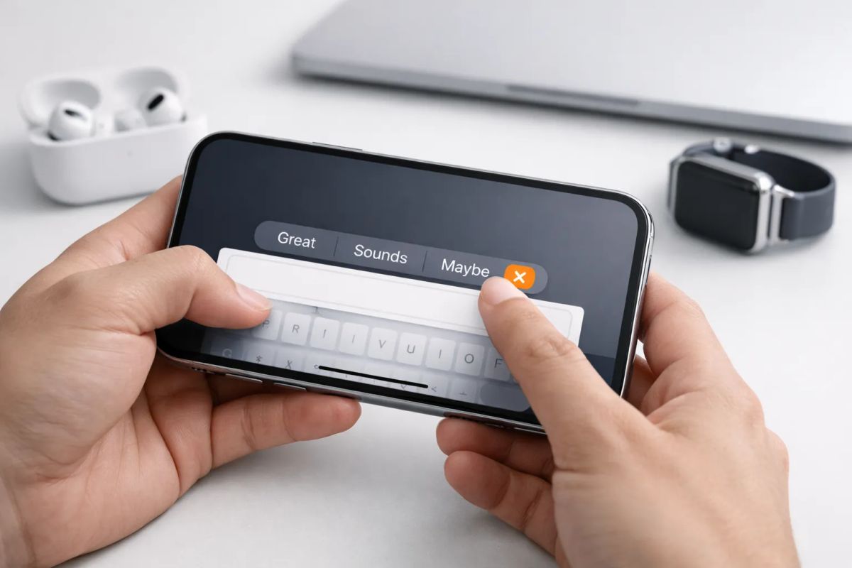 Sådan slår du iPhones forudsigende tekst fra i iOS 26 (inkl. inline forslag) Post feature image