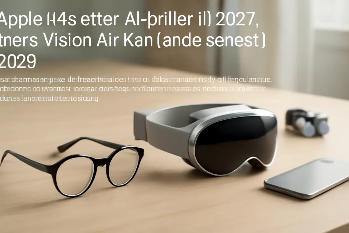 Apple udsætter AI-briller til 2027, mens Vision Air kan lande senest i 2029 Post feature image
