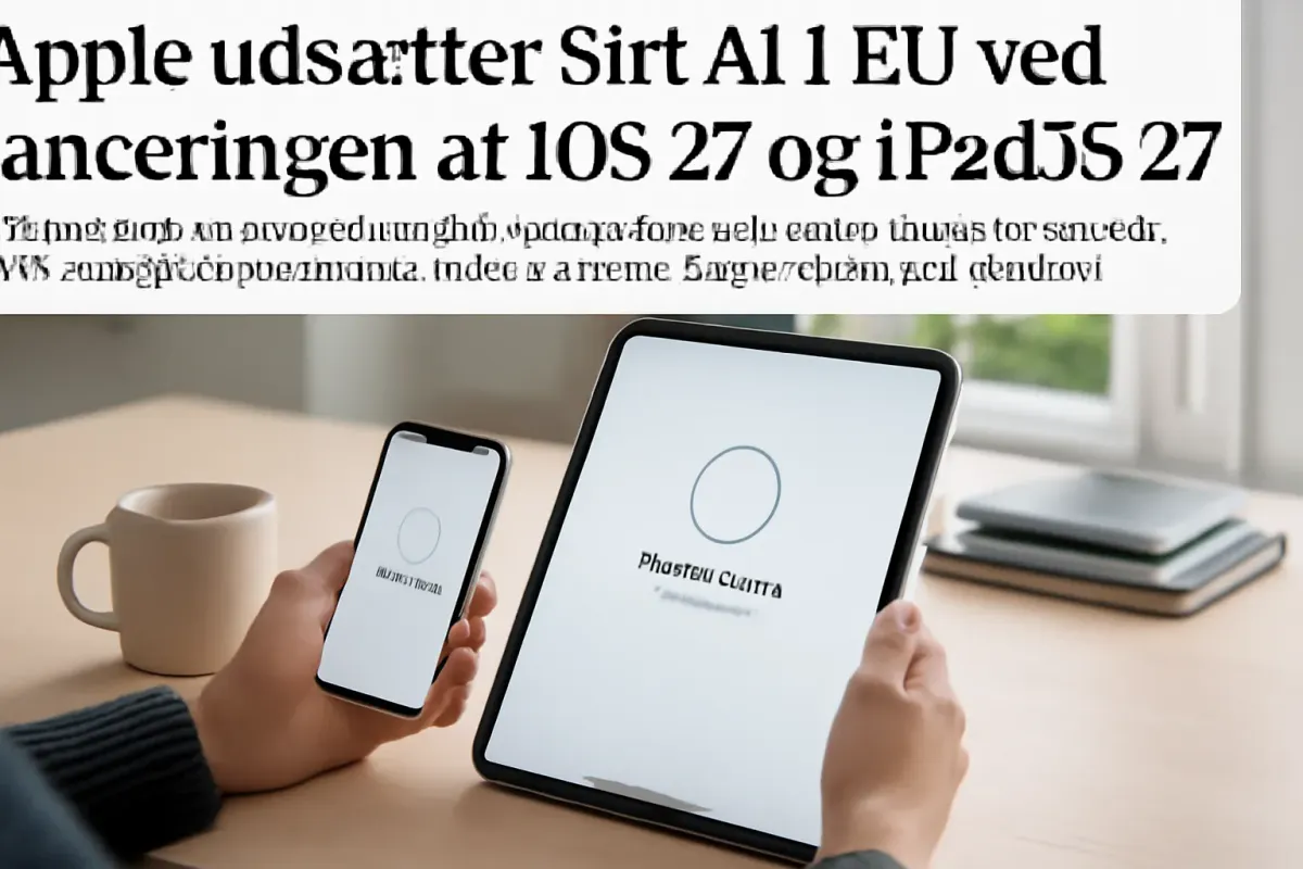 Apple udsætter Siri AI i EU ved lanceringen af iOS 27 og iPadOS 27 Artikelbillede