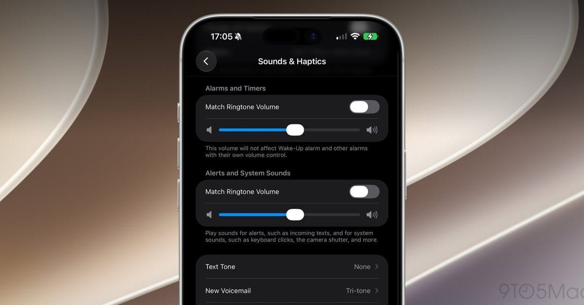 iOS 27 får separate lydstyrker til alarmer, timere og systemlyde Artikelbillede