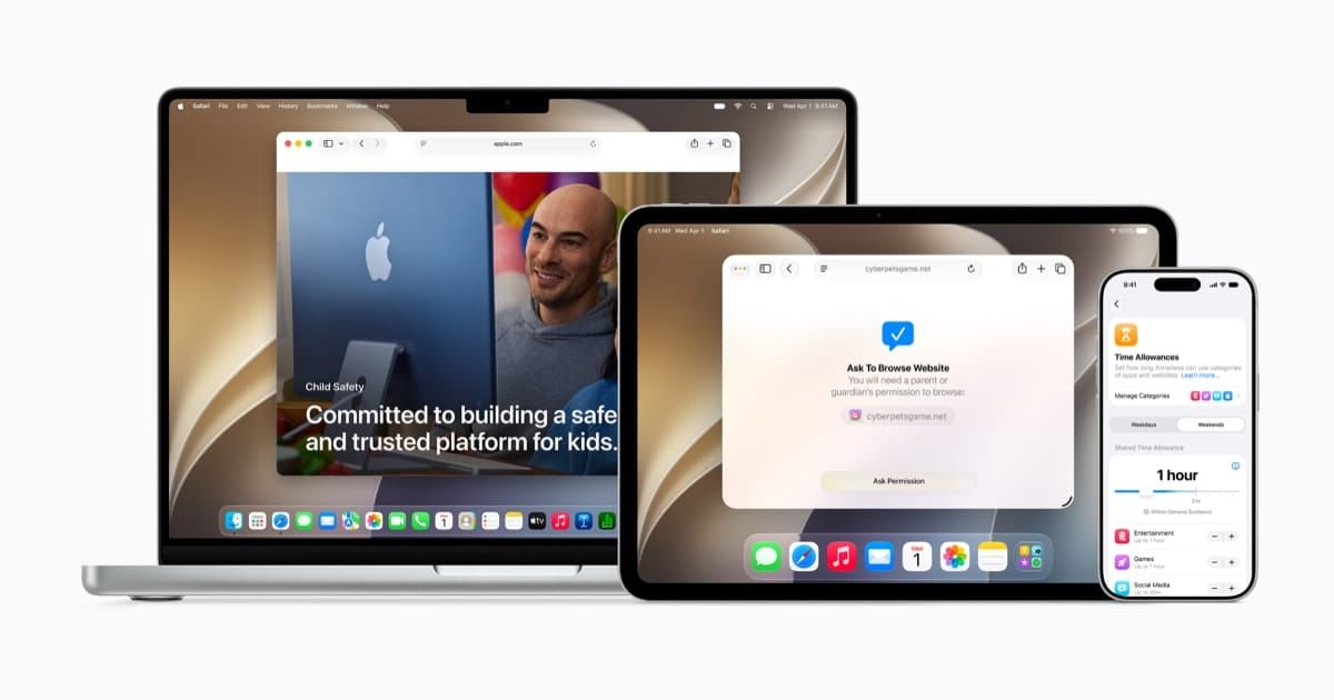 Apple viser nye børnesikkerhedsfunktioner til iPhone og iPad Artikelbillede