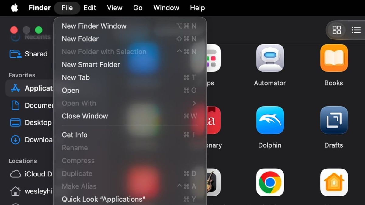 macOS Golden Gate går tilbage til ikonfrie menuer i hver menu Artikelbillede