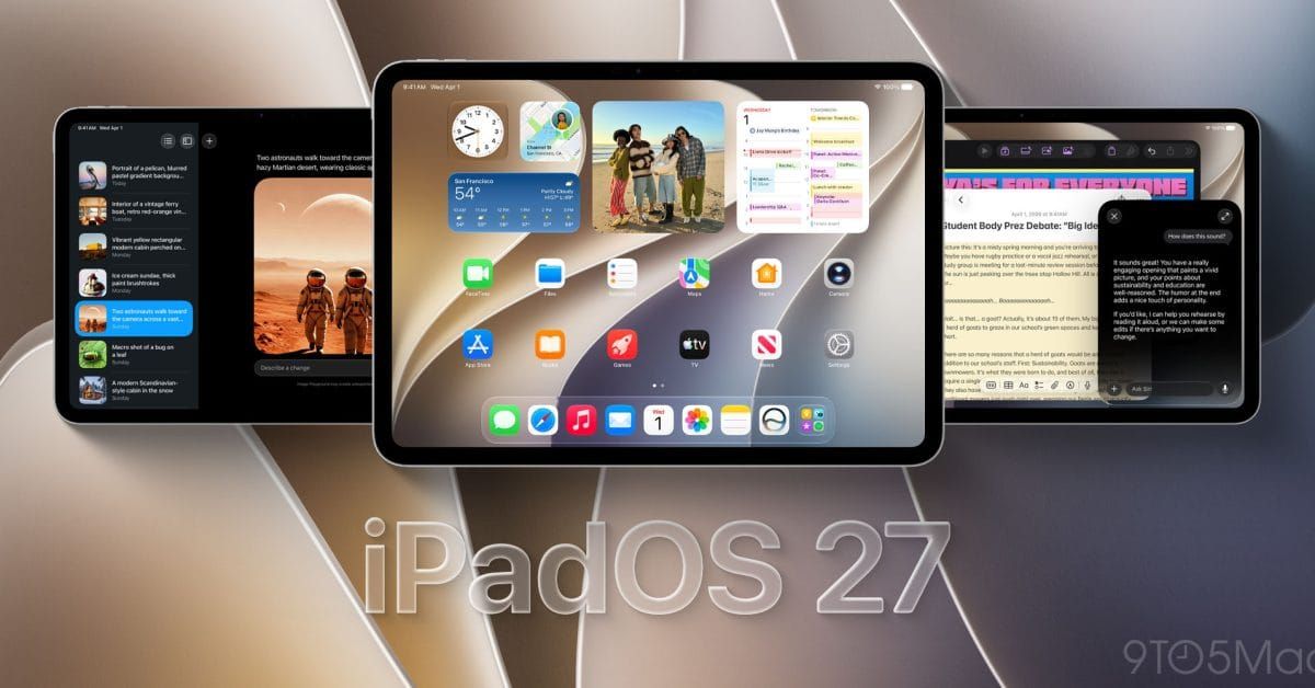 iPadOS 27 beta-filer nævnte kort to ikke-understøttede iPad Pro-modeller Artikelbillede