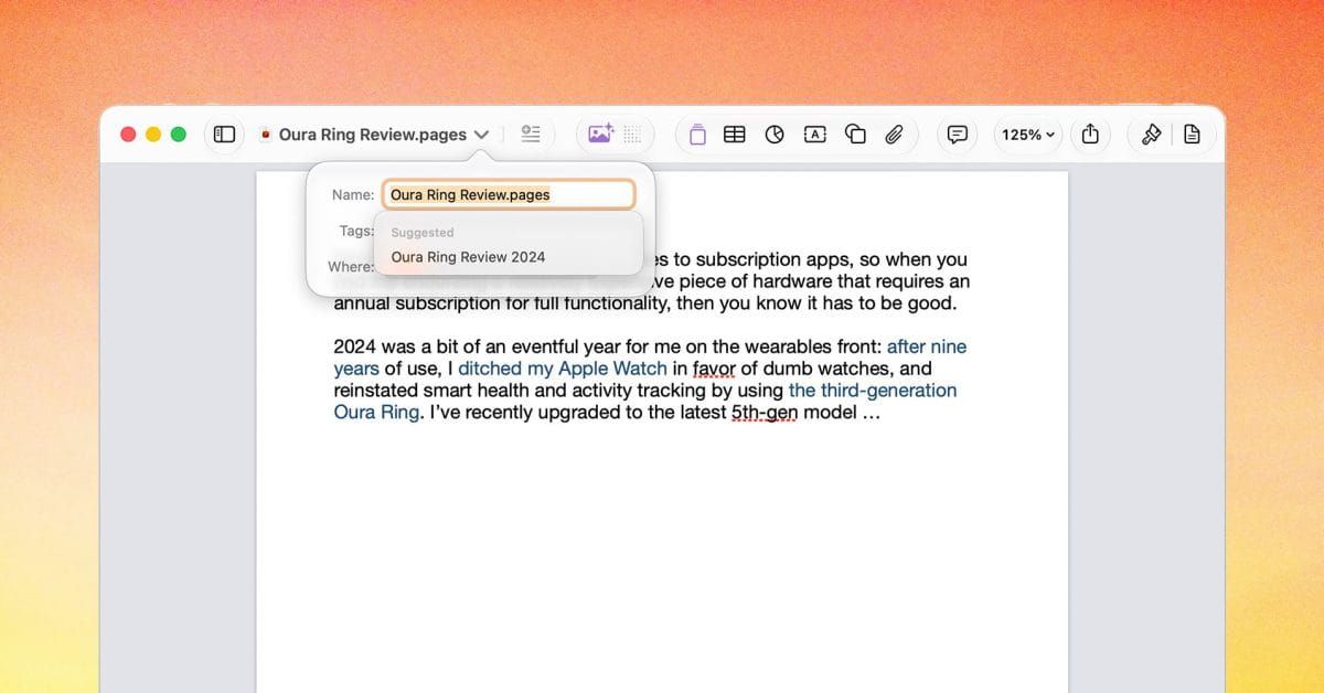 macOS 27 giver Pages, Numbers og TextEdit en lille, smart AI-opgradering Artikelbillede