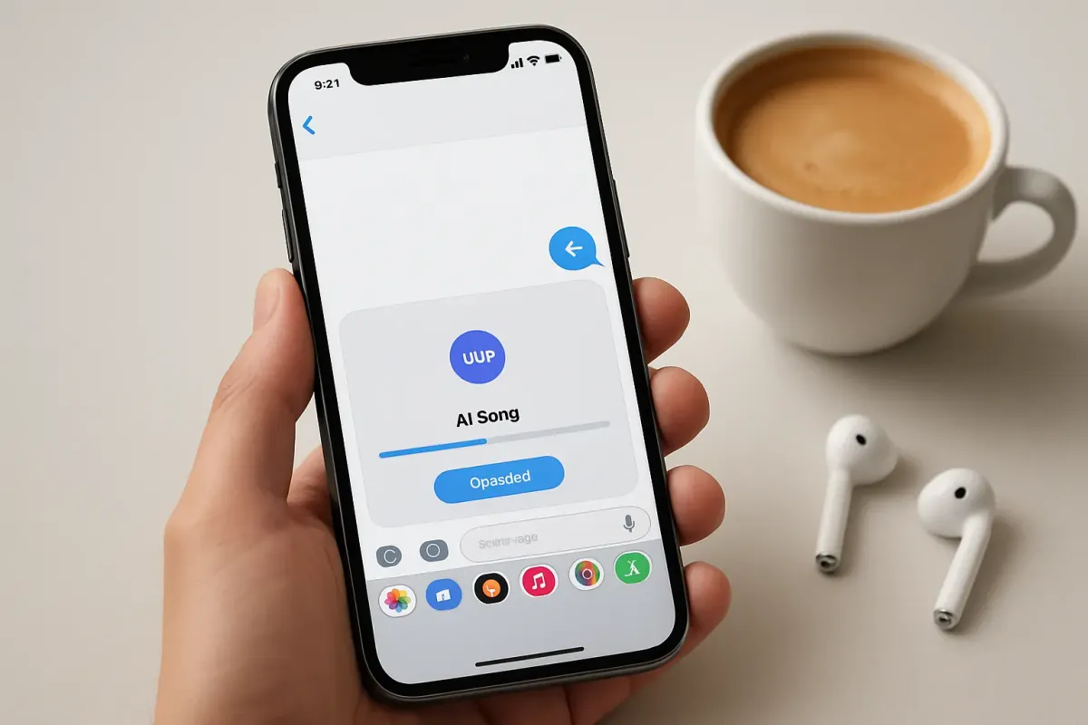 Suno kan nu lave sange direkte i iMessage på iPhone Artikelbillede