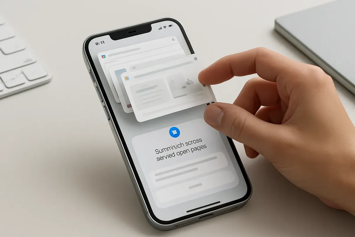 Chrome til iPhone tester Gemini på tværs af flere åbne faner Artikelbillede