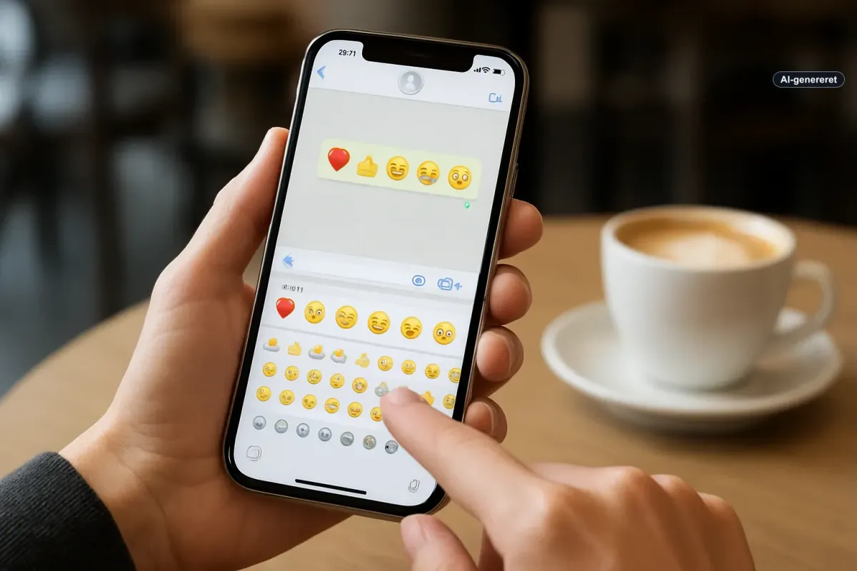 WhatsApp tester nye emoji-reaktioner til iPhone-brugere Artikelbillede