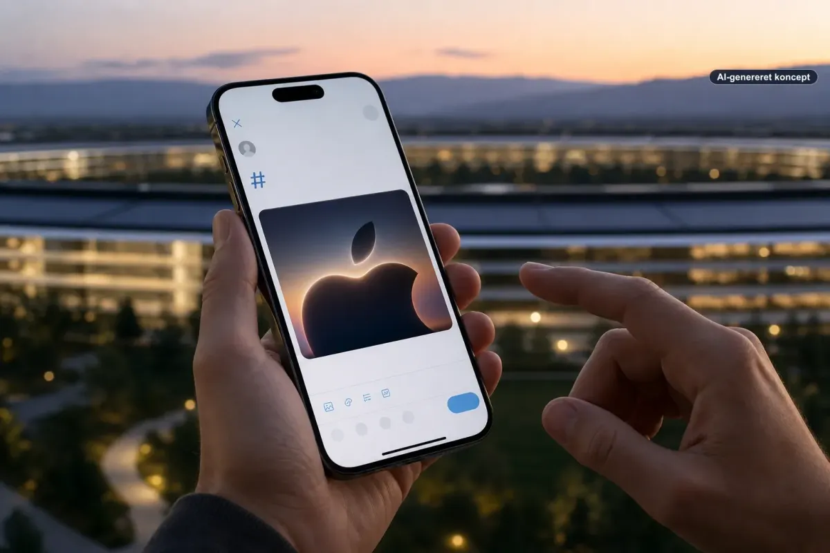 Apple’s “Surprise and shine” hashmoji er live på X Artikelbillede