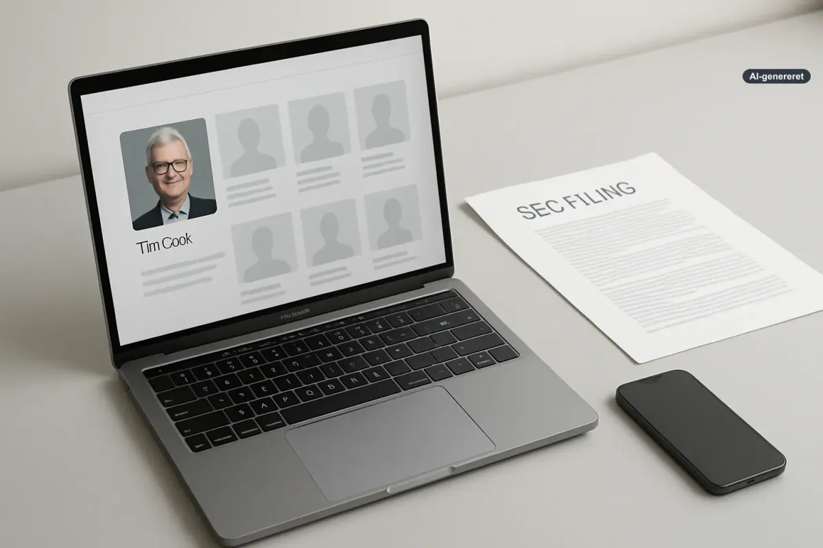 Apple kalder nu Tim Cook for “Executive Chair” på ledelsessiden Artikelbillede