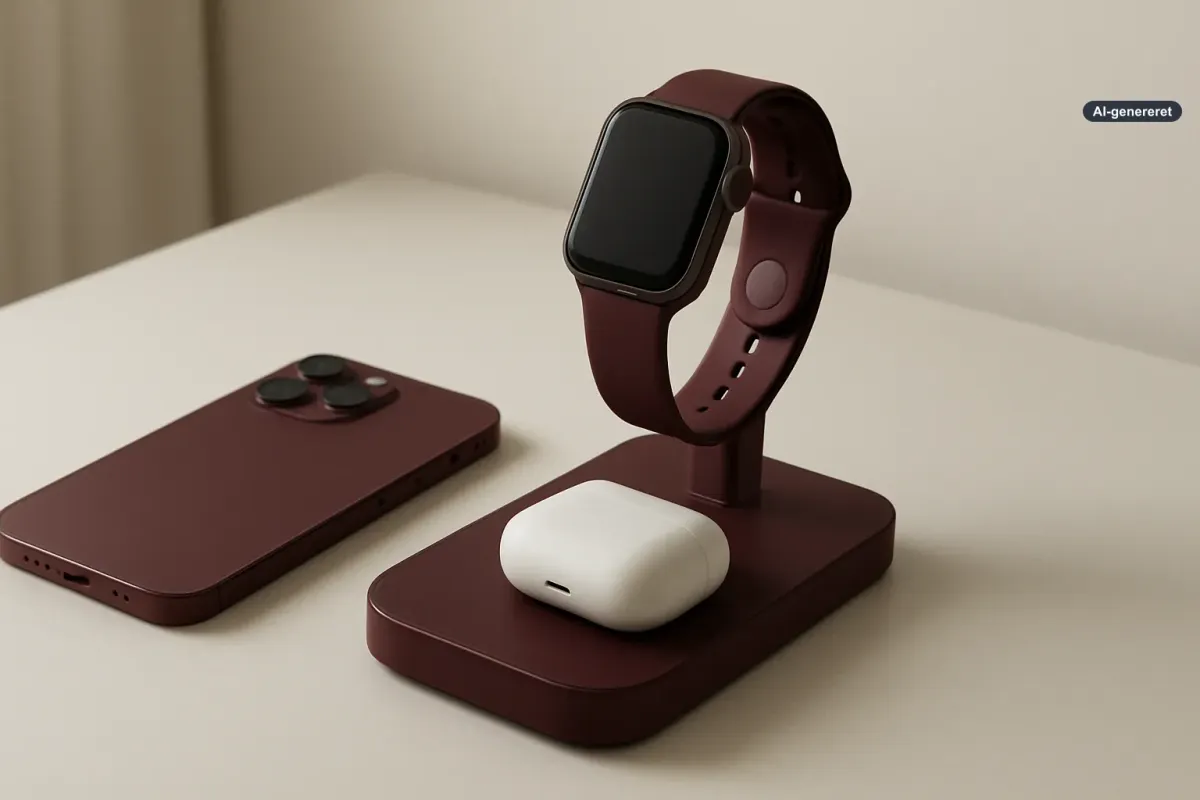 Kuxiu lancerer burgundy-lader til iPhone 18 Pro – pæn farvematch, men dansk pris er stadig ukendt Artikelbillede