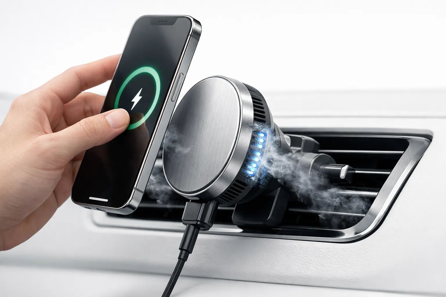 Magnetisk bilholder med hurtigopladning lover at holde din iPhone iskold Post feature image