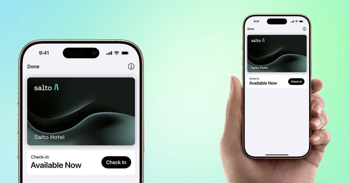 Apple Wallets hotelnøgler rulles ud til flere hoteller via Salto Post feature image