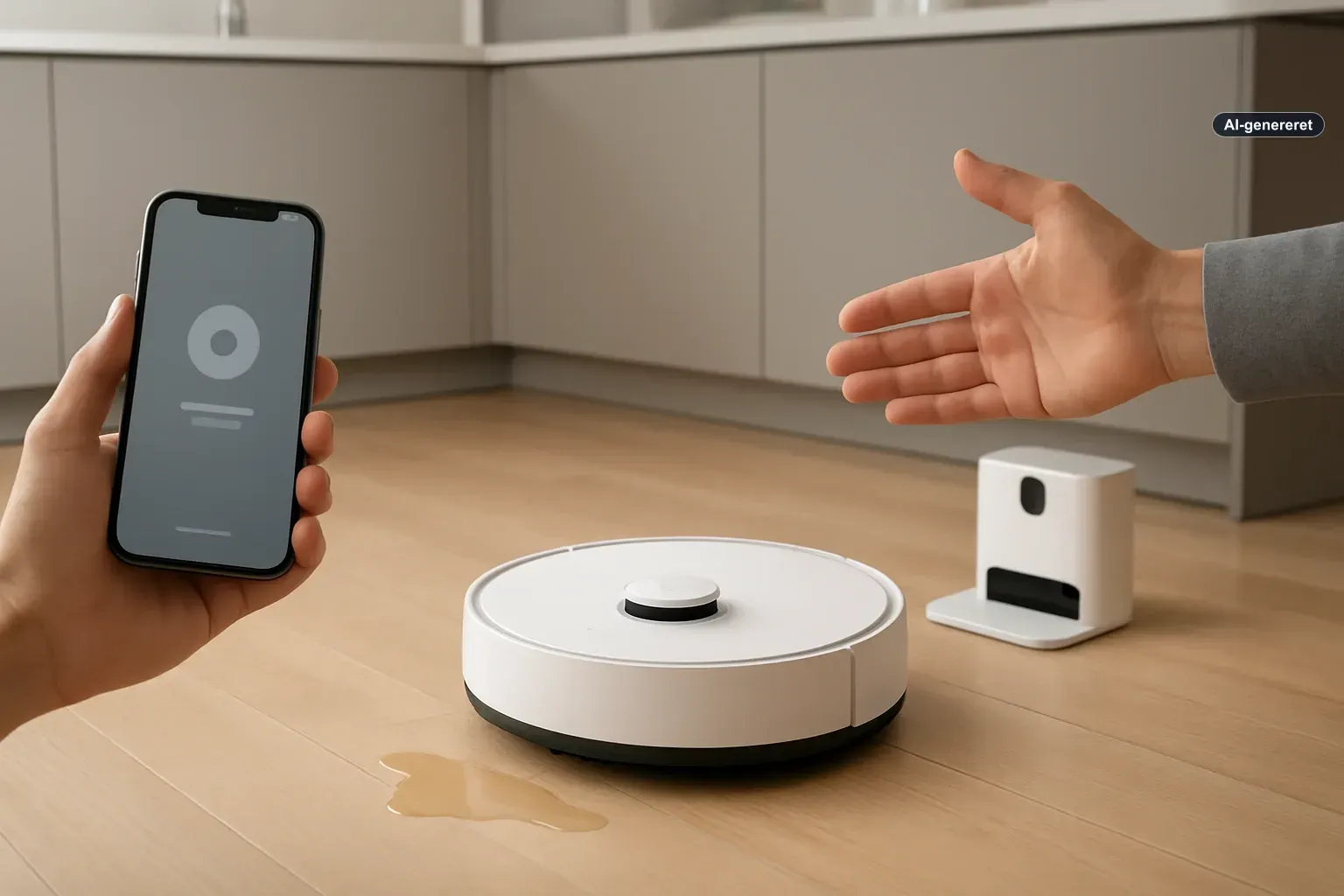 Matic Cues lader dig styre robotstøvsugeren med stemmen eller en håndbevægelse Artikelbillede
