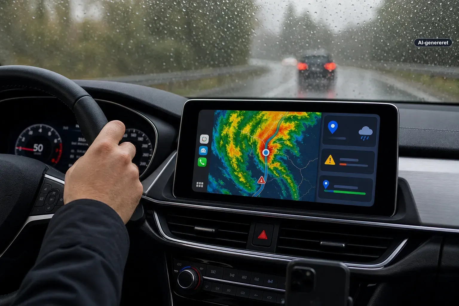 CarPlay får endelig en stor vejr-app med Storm Radar Artikelbillede
