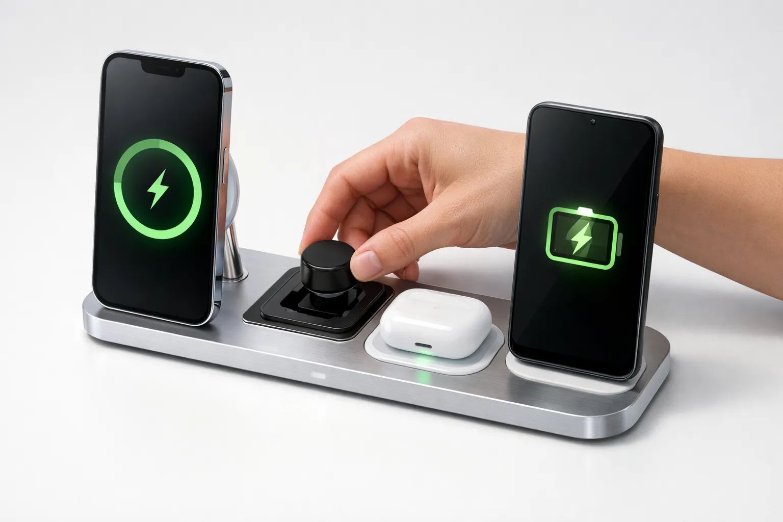 Belkin lancerer ultrakompakte Qi2.2-docks med 25W MagSafe – nu også med Android-twist Post image