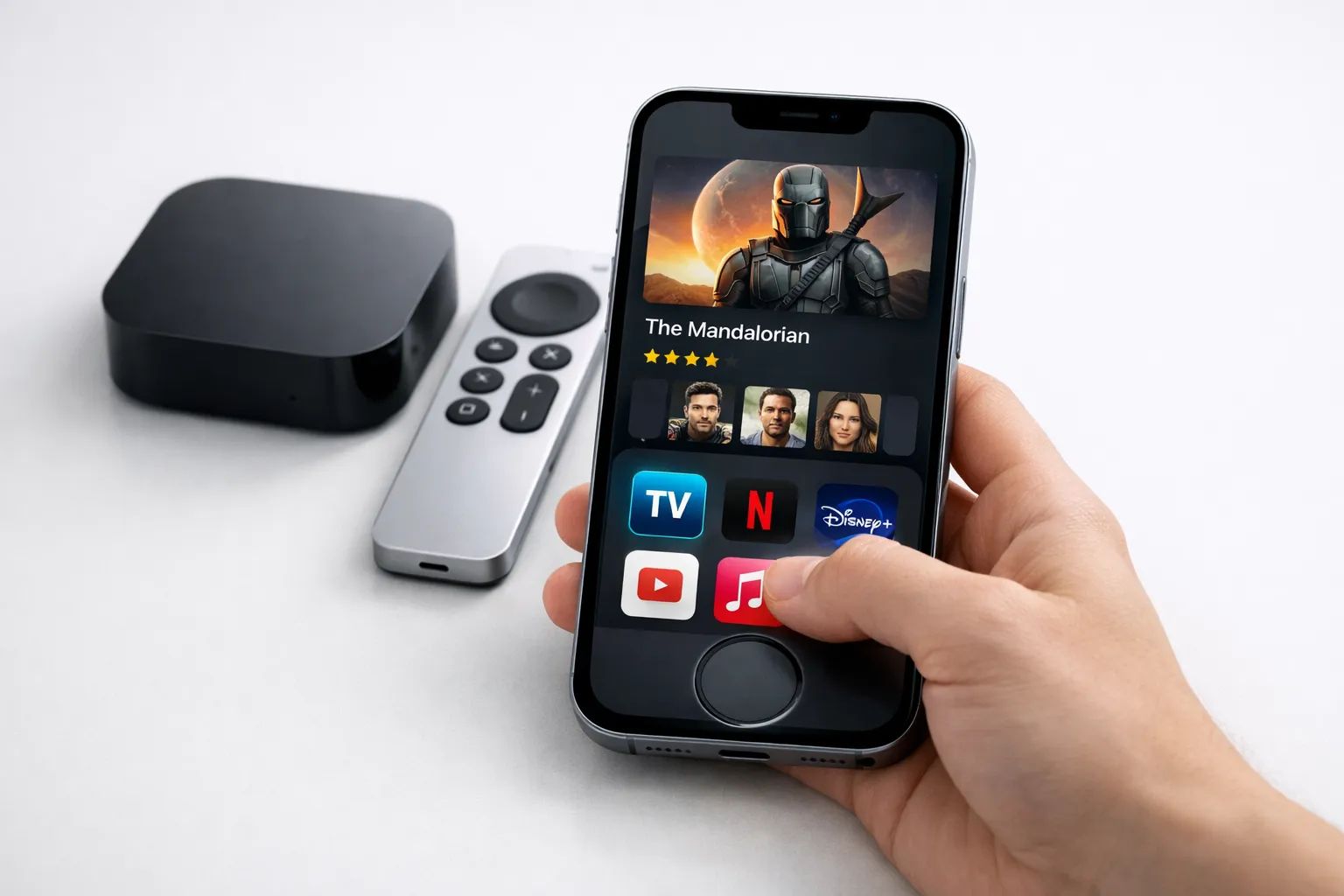 Ny Apple TV-fjernbetjening til iPhone/iPad med info-panel og app-launcher Post feature image