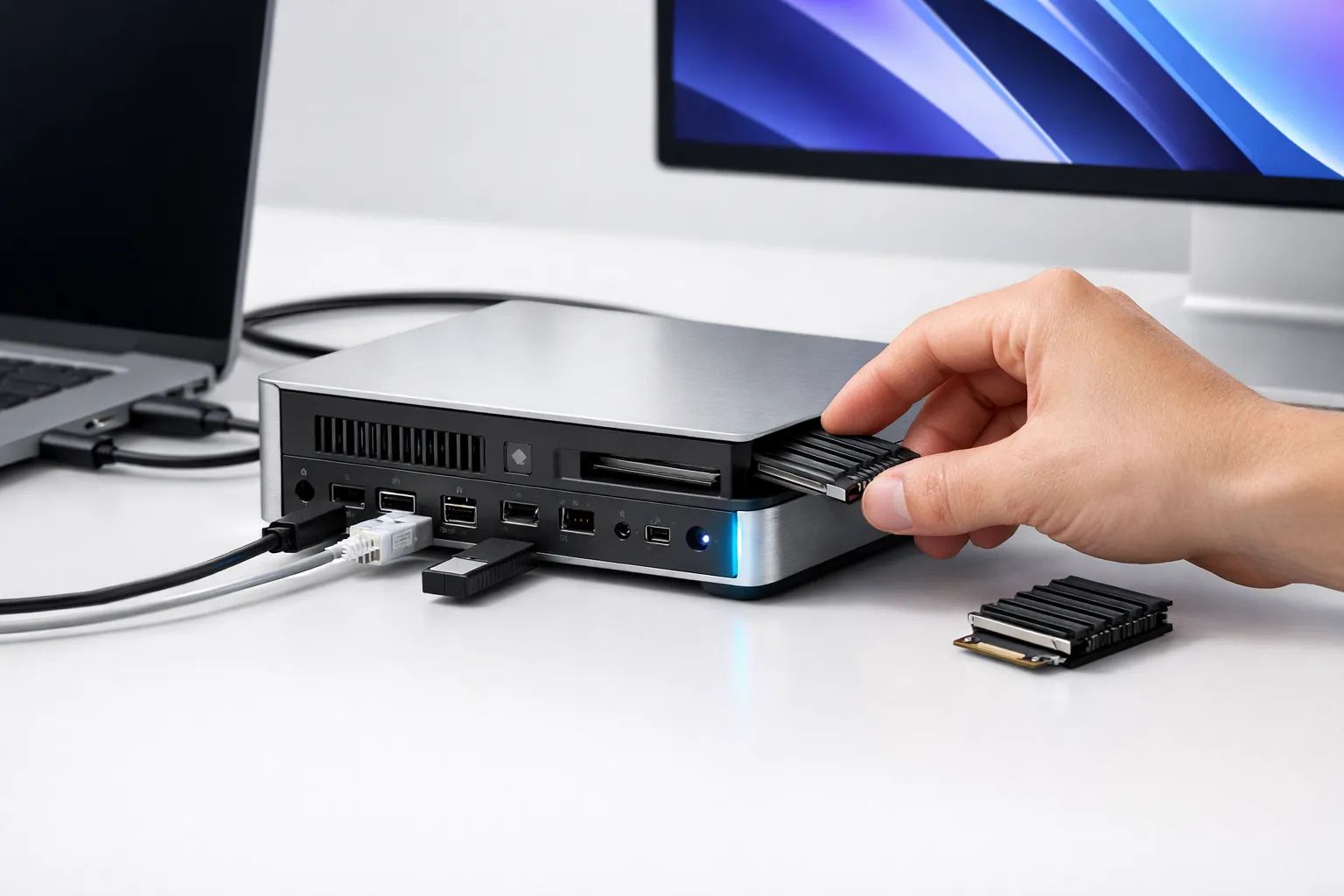 Sonnet Echo 21: Thunderbolt 5-dock med 12 porte og indbygget lager til Mac Post image
