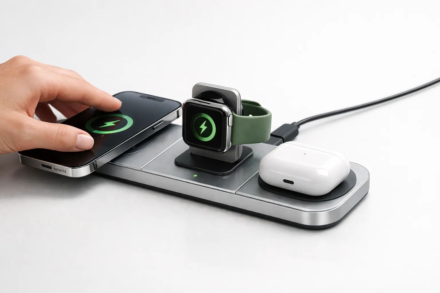 Satechi OntheGo 3-i-1 lader får ros: elegant lommelader til iPhone, Watch og AirPods Post image