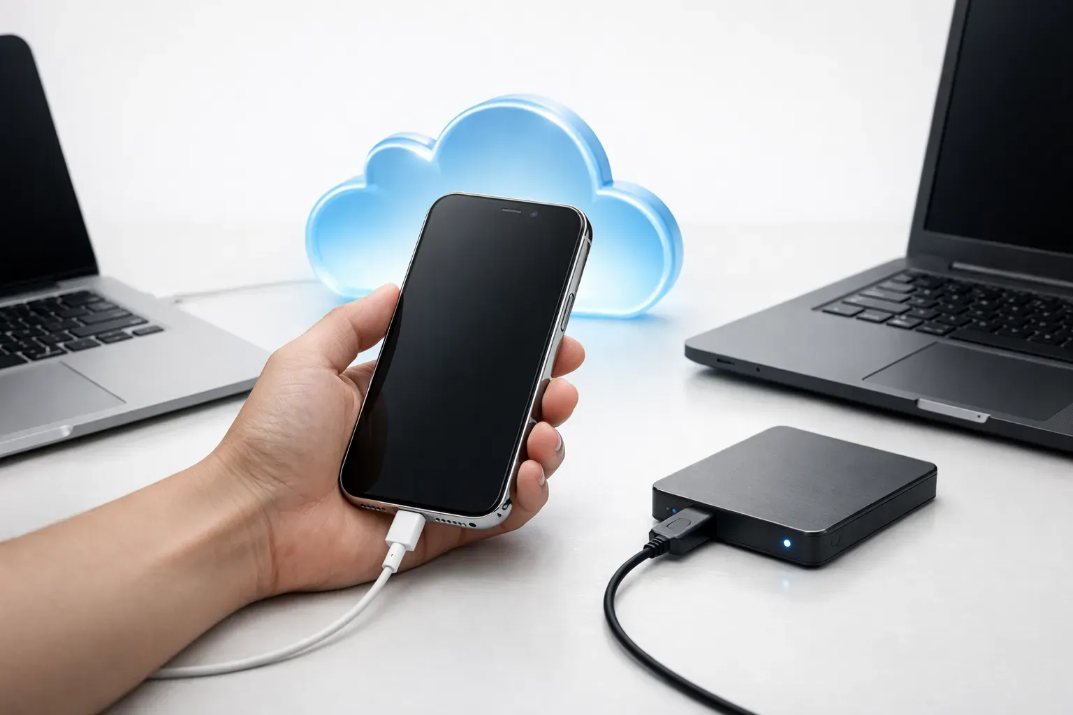 Sådan tager du backup af din iPhone: iCloud, Mac eller Windows (2026) Artikelbillede