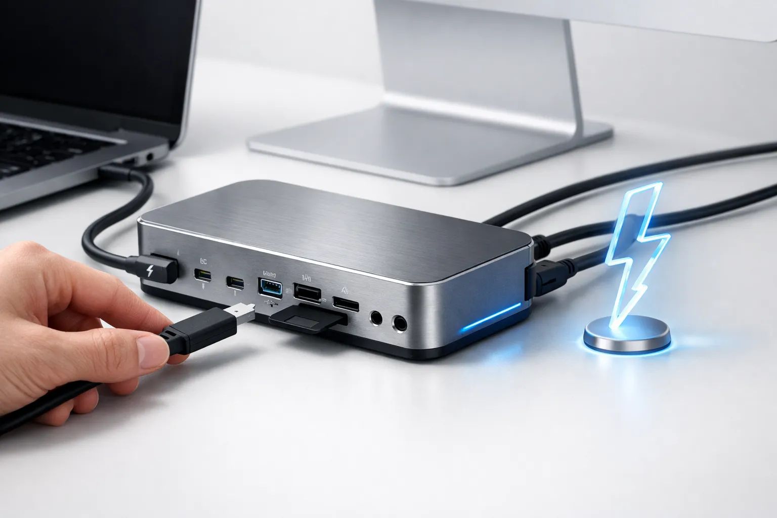 Test: Ugreen Maxidok 10-i-1 Thunderbolt 5 Dock – mini-dock eller seriøs hub? Post feature image