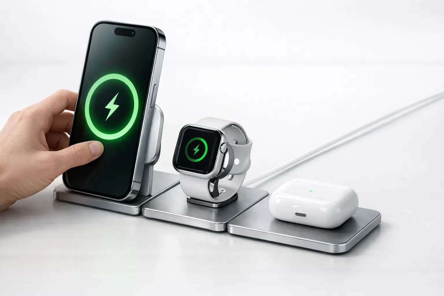 Satechi viser ny 3-i-1 Qi2-oplader: 25 W og et udtryk, der passer til Apple Artikelbillede