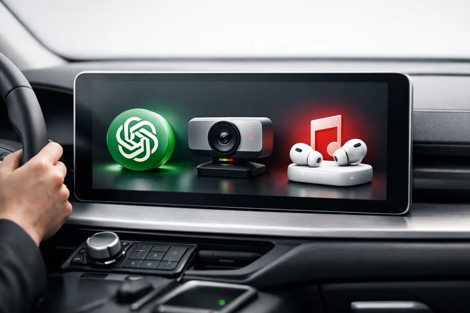CarPlay får tre nye apps: ChatGPT, Google Meet og musik – WhatsApp på vej Post feature image