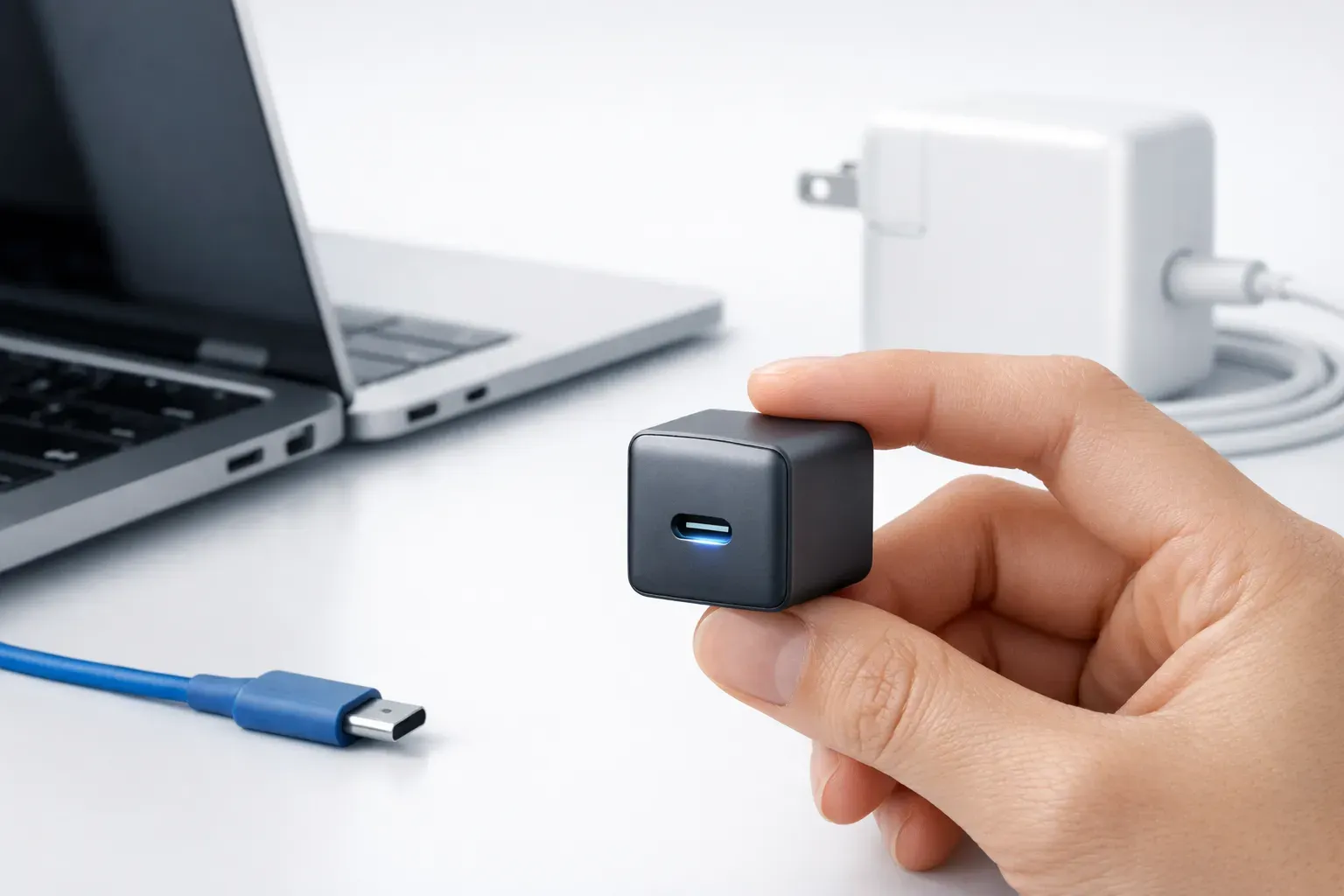 Drop den store MacBook-oplader: Denne kompakte 65W USB‑C oplader koster kun 25 dollars Post feature image
