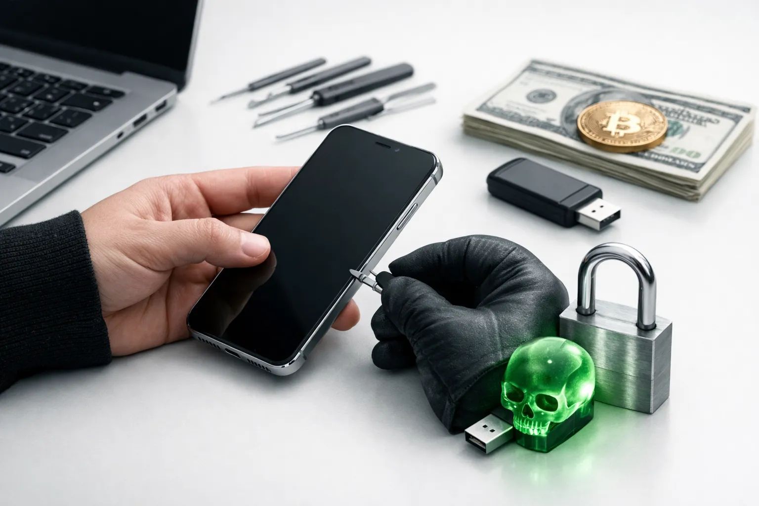 Stjålet iPhone: Sådan udnyttes den i et undergrundsmarked for hacking og phishing Post feature image
