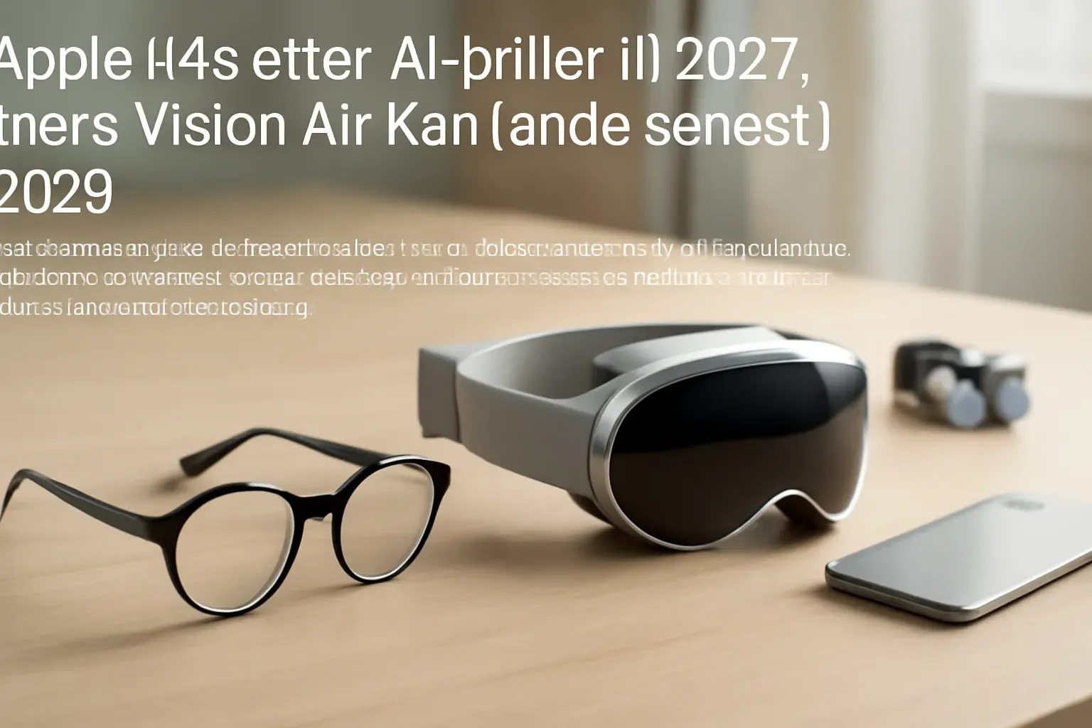Apple udsætter AI-briller til 2027, mens Vision Air kan lande senest i 2029 Post feature image