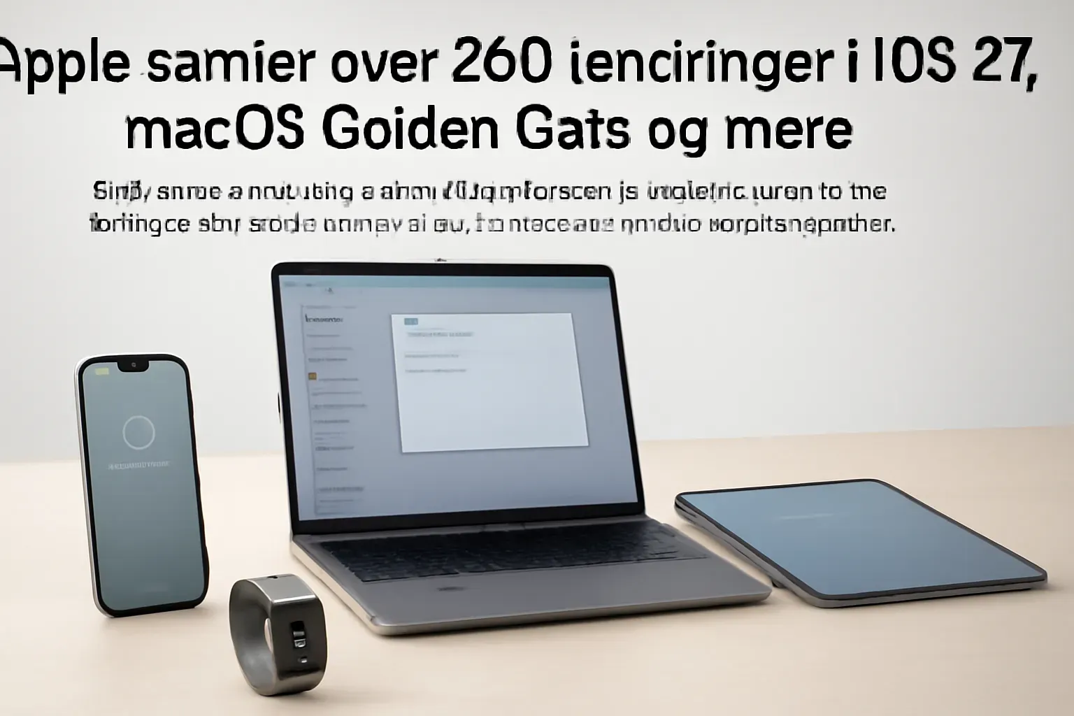 Apple samler over 250 ændringer i iOS 27, macOS Golden Gate og mere Artikelbillede