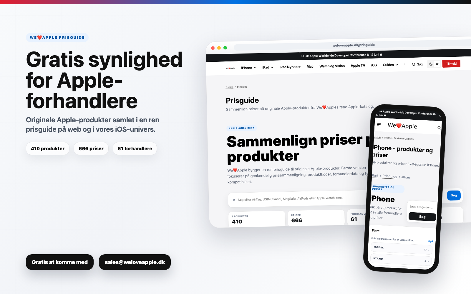 We❤️Apple Prisguide åbner døren for flere Apple-forhandlere Artikelbillede