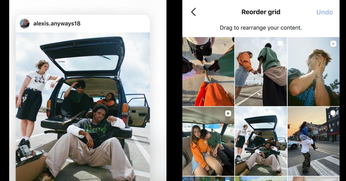 Instagram ruller nu funktionen ud til at omorganisere profilgitteret Artikelbillede