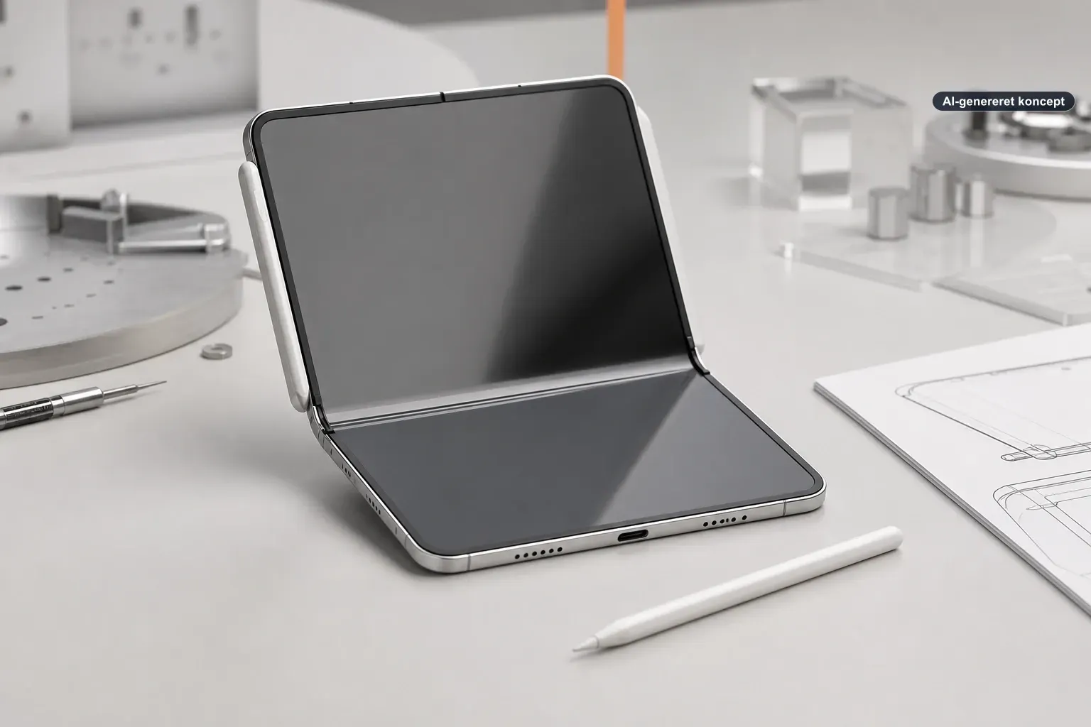 Apple har prototypet en stylus til den foldbare iPhone – men den kommer næppe med Artikelbillede