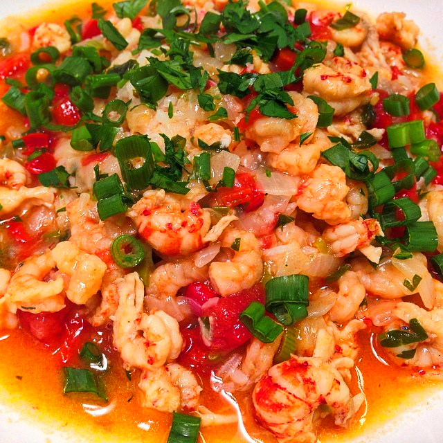 Crawfish Etouffee in the Christmas Season