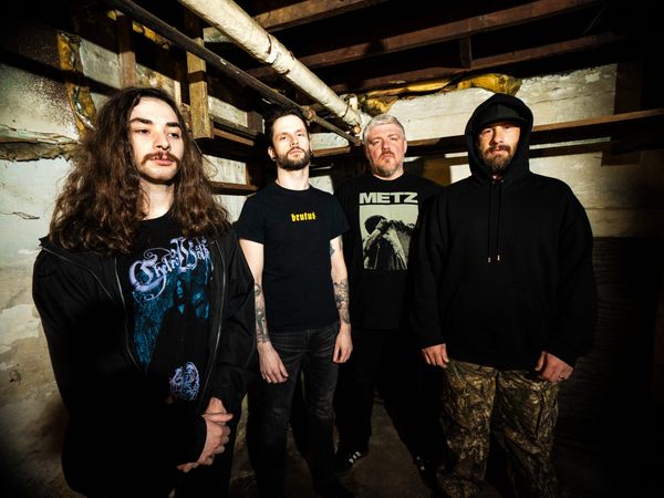 The band Scorched Mind poses for a photo in Pennsylvania.