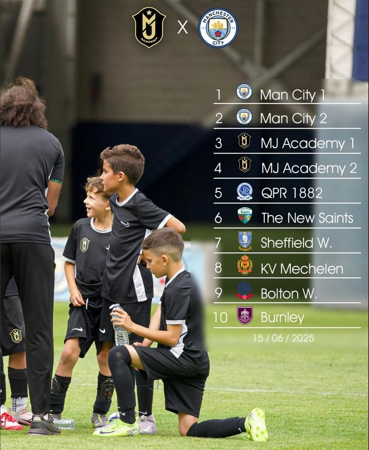 Manchester City Tournament : TOP 3 for MJ ACADEMY !