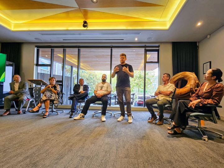 Cameron Smith, Take2 CEO speaking at the Aotearoa Youth Justice Summit