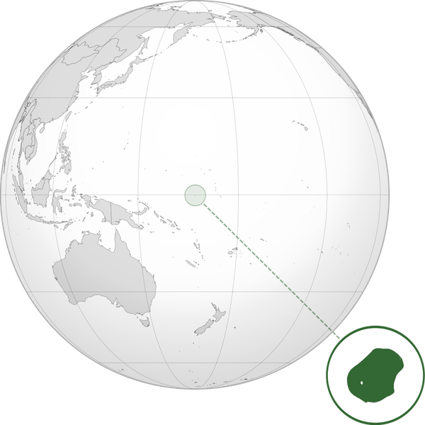 globe showing Nauru the country