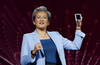 Dr. Lisa Su, CEO of AMD, presenting the company’s new AI chips at a live event — image sourced from LinkedIn post.